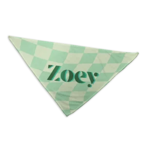 Personalized Dog Bandana - Checkered