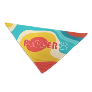 Personalized Dog Bandana - Retro