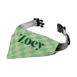 Personalized Dog Scarf, Large - Checkered
