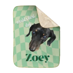 Personalized Pet Blanket - Checkered
