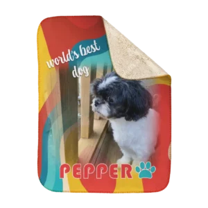 Personalized Pet Blanket - Retro