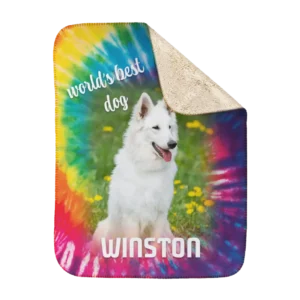 Personalized Pet Blanket - Tiedye