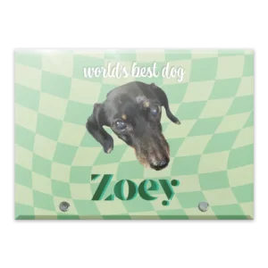 Glass Plaque - Large Landscape - Checkered