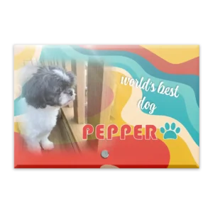 Glass Plaque - Small Landscape - Retro