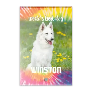 Glass Plaque - Small Portrait - Tiedye