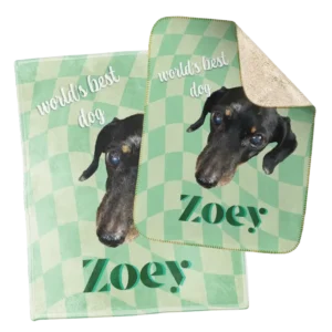 Blanket and Dog Blanket - Checkered