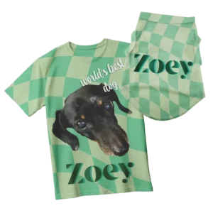 Pet Shirt and Matching My T Shirt - Checkered