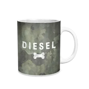 Personalized White Coffee Mug, 11oz - Camo