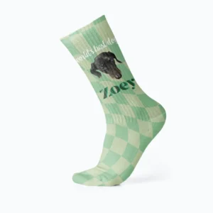 Personalized Pet Socks - Checkered