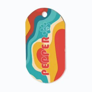 Personalized Pet Tag - Retro
