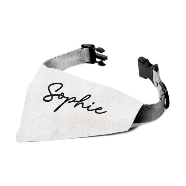 Personalized Dog Scarf, Large - Sophie