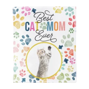 Personalized Pet Blanket, Large - Colorful (Cat)