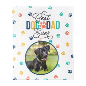 Personalized Pet Blanket, Large - Dog Paws