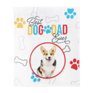 Personalized Pet Blanket, Large - Gray