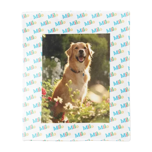 Personalized Pet Blanket, Large - Pattern