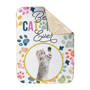 Personalized Pet Blanket, Small - Colorful (Cat)