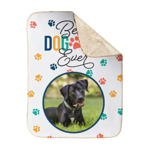 Personalized Pet Blanket, Small - Dog Paws