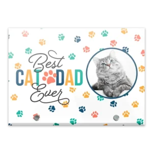 Glass Plaque - Large Landscape - Cat Paws