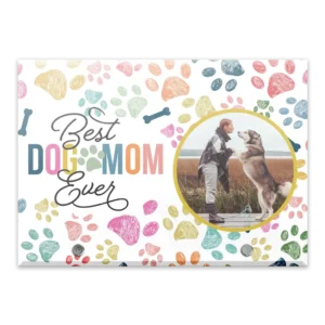 Glass Plaque - Large Landscape - Colorful (Dog)