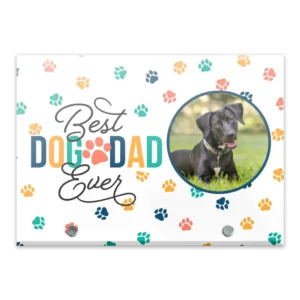 Glass Plaque - Large Landscape - Dog Paws