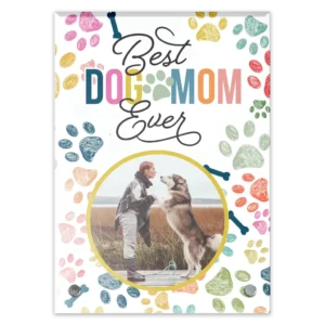 Glass Plaque - Large Portrait - Colorful (Dog)