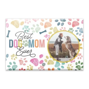 Glass Plaque - Small Landscape - Colorful (Dog)