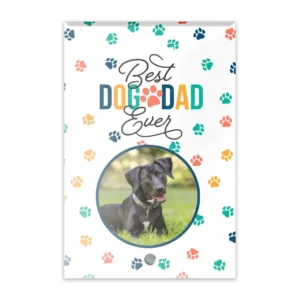 Glass Plaque - Small Portrait - Dog Paws