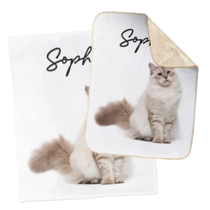 Personalized Blanket and Matching Pet Blanket - Sophie