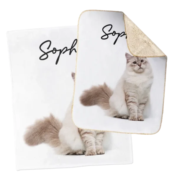 Personalized Blanket and Matching Pet Blanket - Sophie