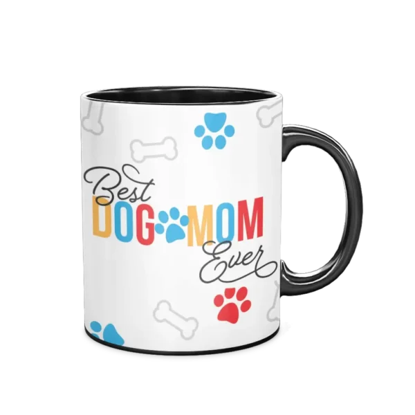 Personalized Black Coffee Mug, 11oz - Gray - Image 3