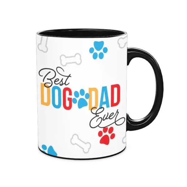 Personalized Black Coffee Mug, 15oz - Gray