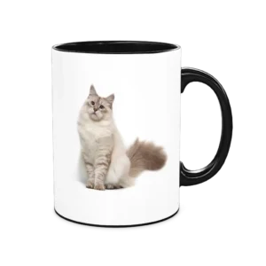 Personalized Black Coffee Mug, 15oz - Sophie