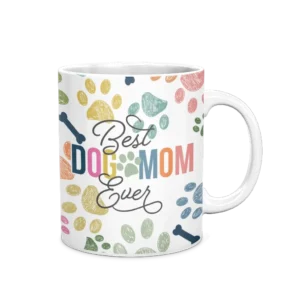 Personalized White Coffee Mug, 11oz - Colorful (Dogs)