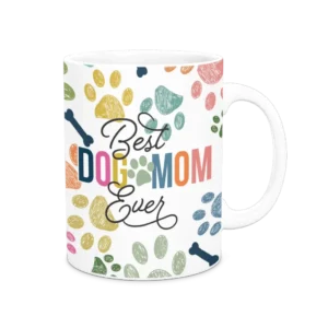 Personalized White Coffee Mug, 15oz - Colorful (Dogs)