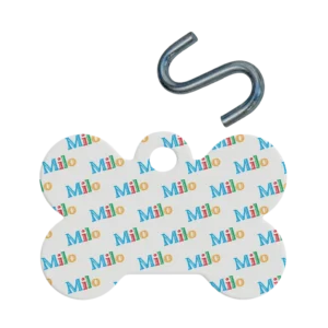 Personalized Bone Pet Tag - Pattern