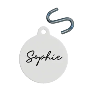 Personalized Circle Pet Tag - Sophie