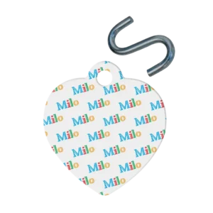 Personalized Heart Pet Tag - Pattern