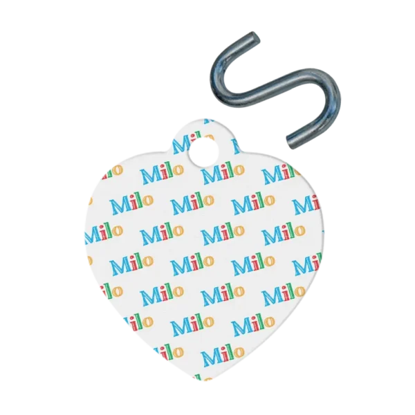 Personalized Heart Pet Tag - Pattern